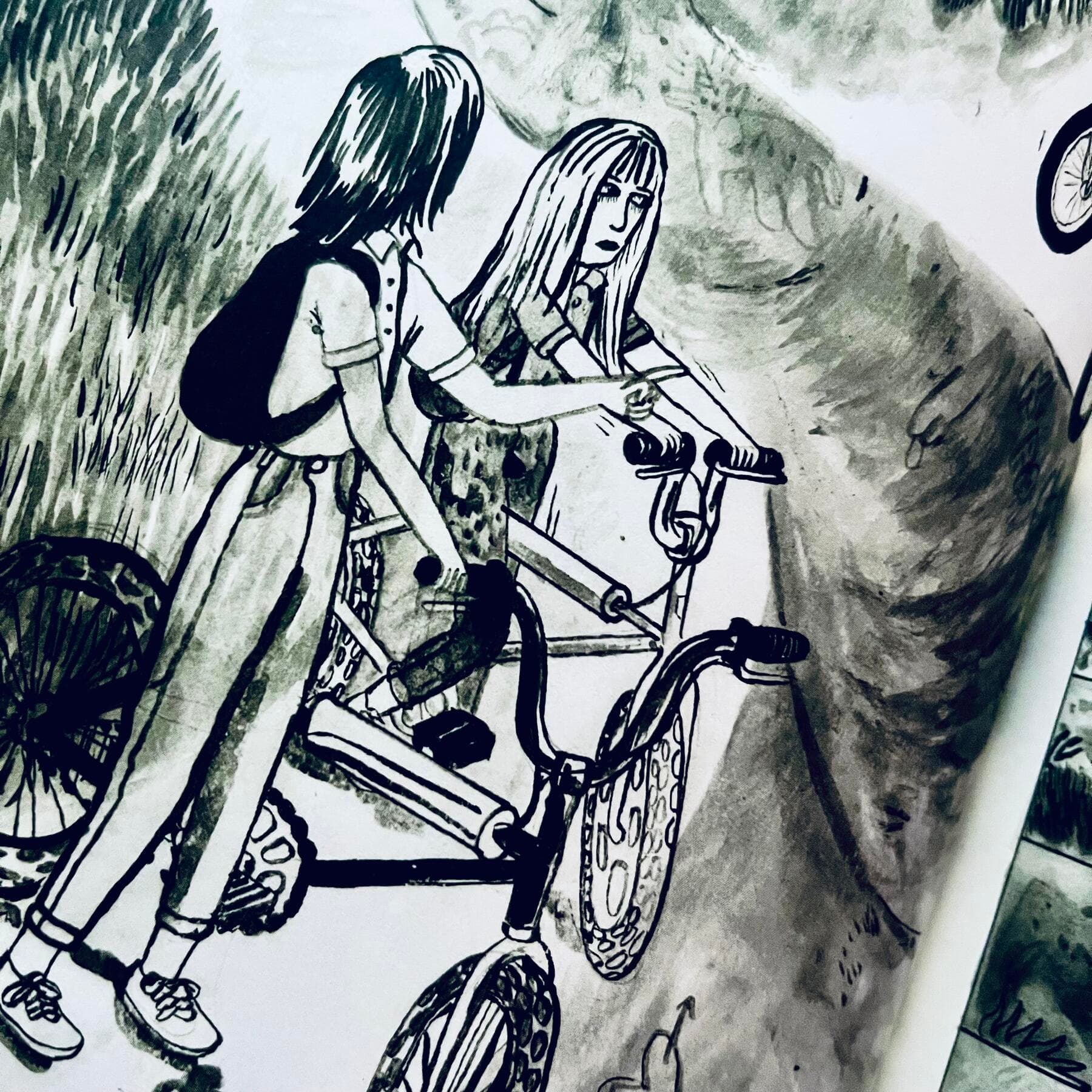 Ilustración del libro: "Todas las bicicletas que tuve"