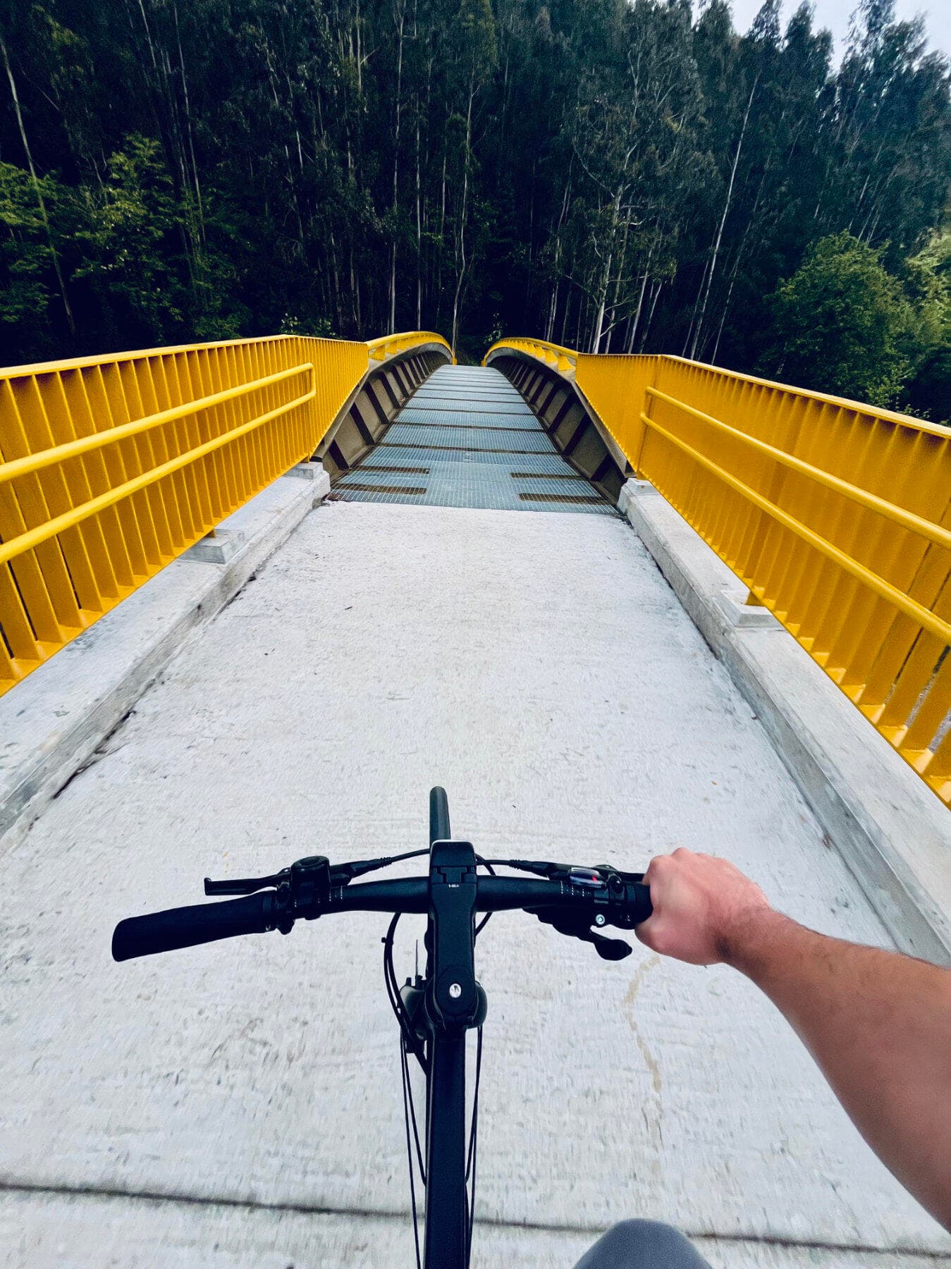 Mi bicicleta sobre un puente. Mi bicicleta sobre un puente.