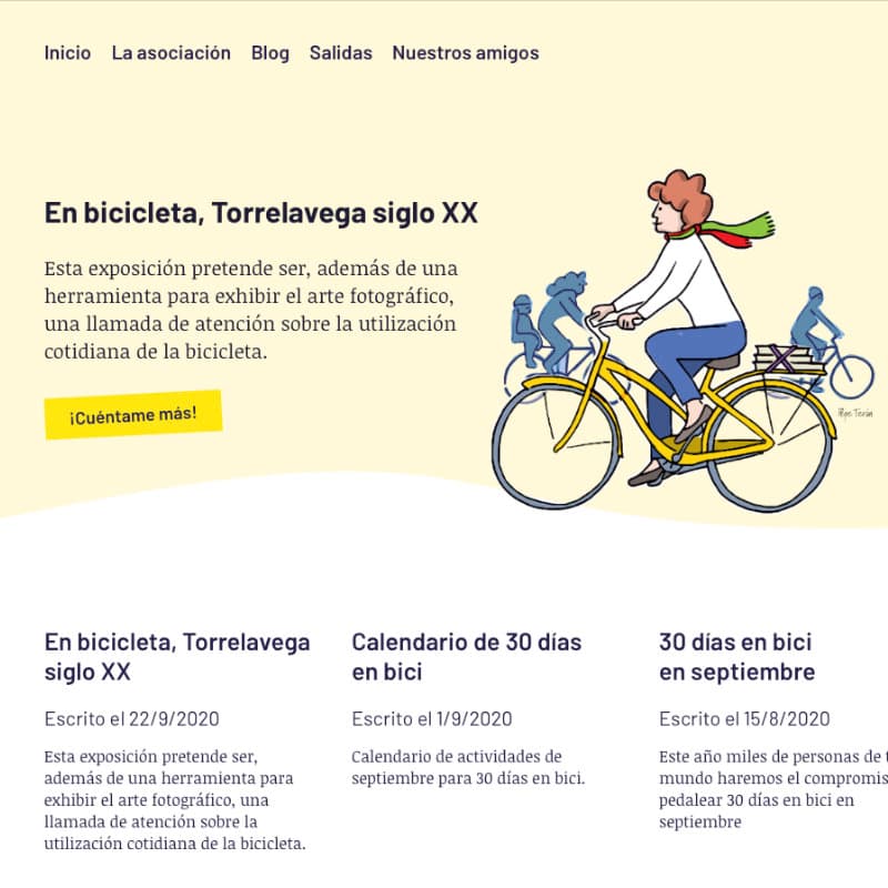 Captura de pantalla de la web Recíclate YA Captura de pantalla de la web Recíclate YA