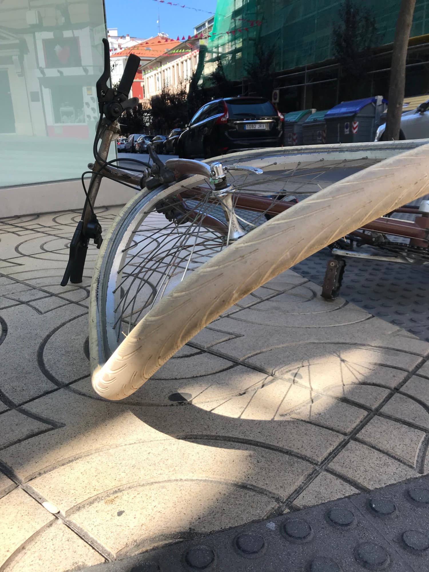 Mi bicicleta tras una caída aparatosa Mi bicicleta tras una caída aparatosa