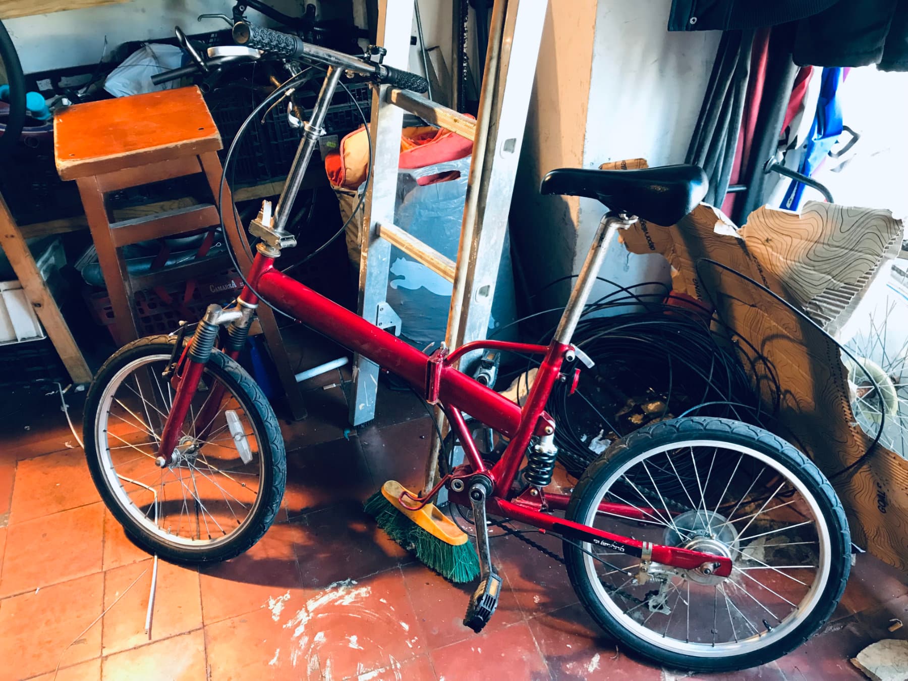 Mi antigua bicicleta plegable Mi antigua bicicleta plegable