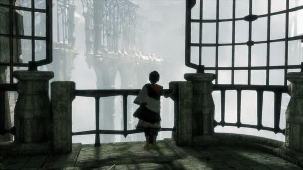 Last guardian: el niño, admirando la arquitectura que le rodea Last guardian: el niño, admirando la arquitectura que le rodea