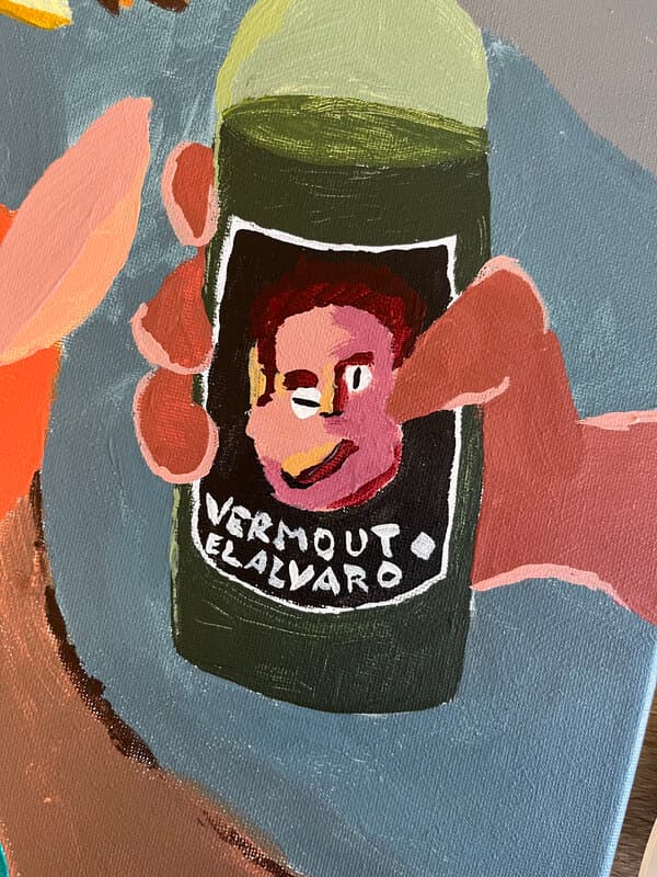 Un dibujo de "Vermout El Álvaro" Un dibujo de "Vermout El Álvaro"