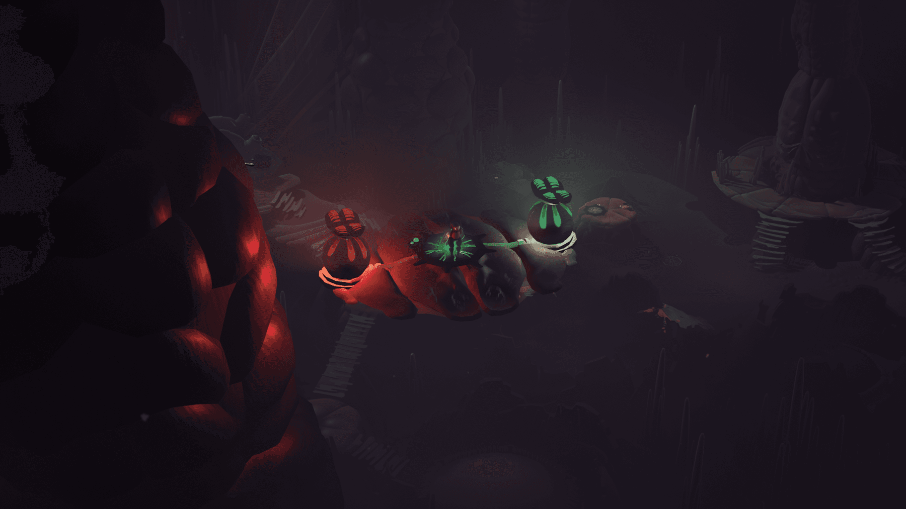 Escena del videojuego COCOON Escena del videojuego COCOON