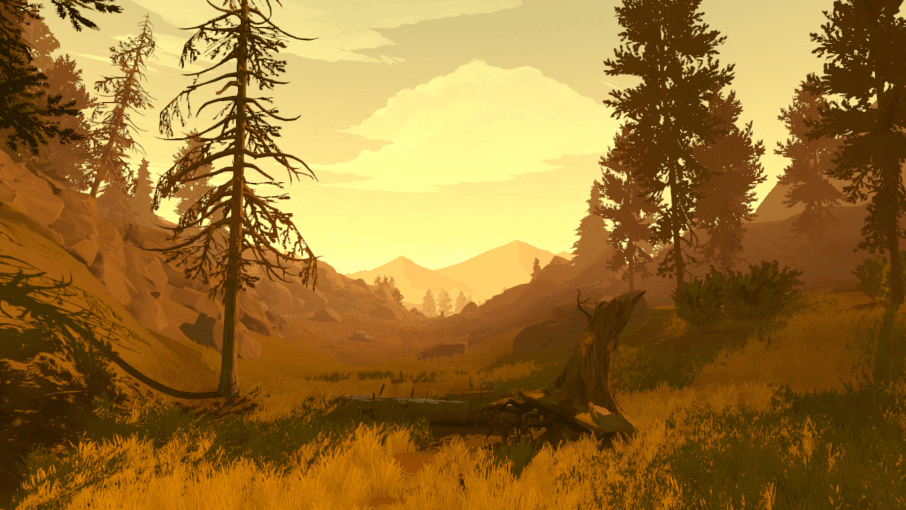 Firewatch: imagen de la reserva natural Firewatch: imagen de la reserva natural