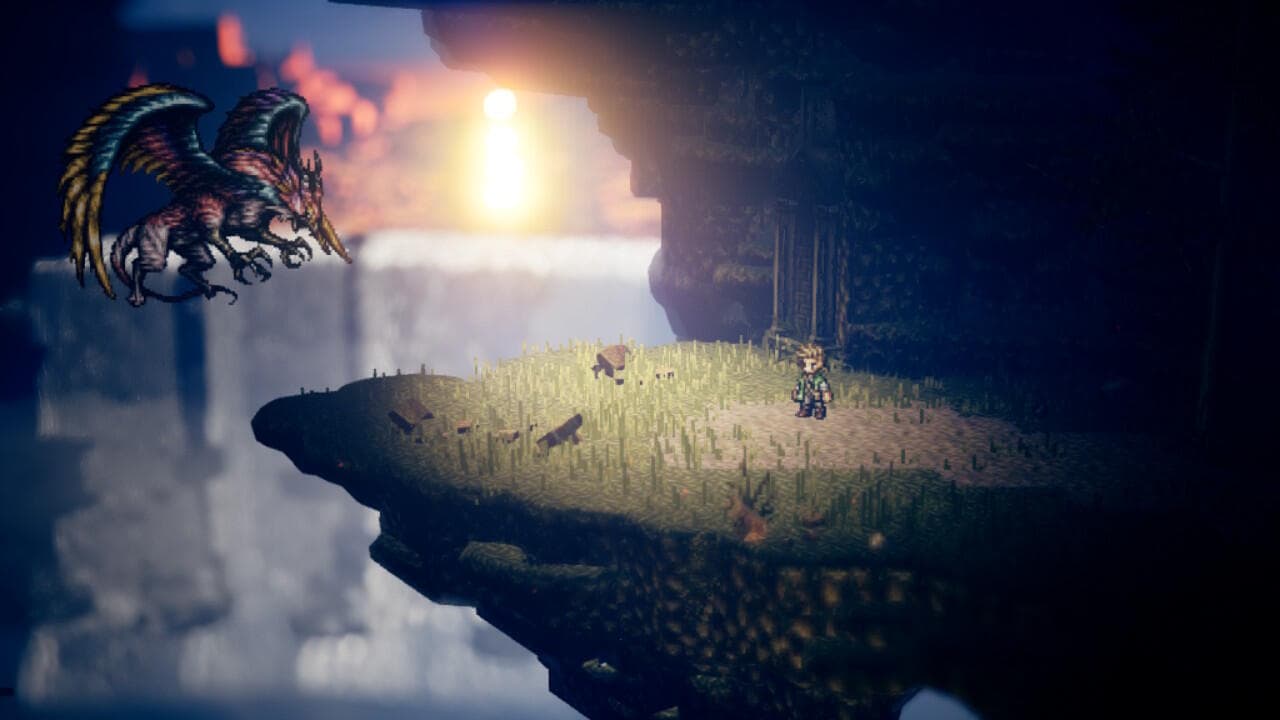 Pelea contra una bestia alada Pelea contra una bestia alada