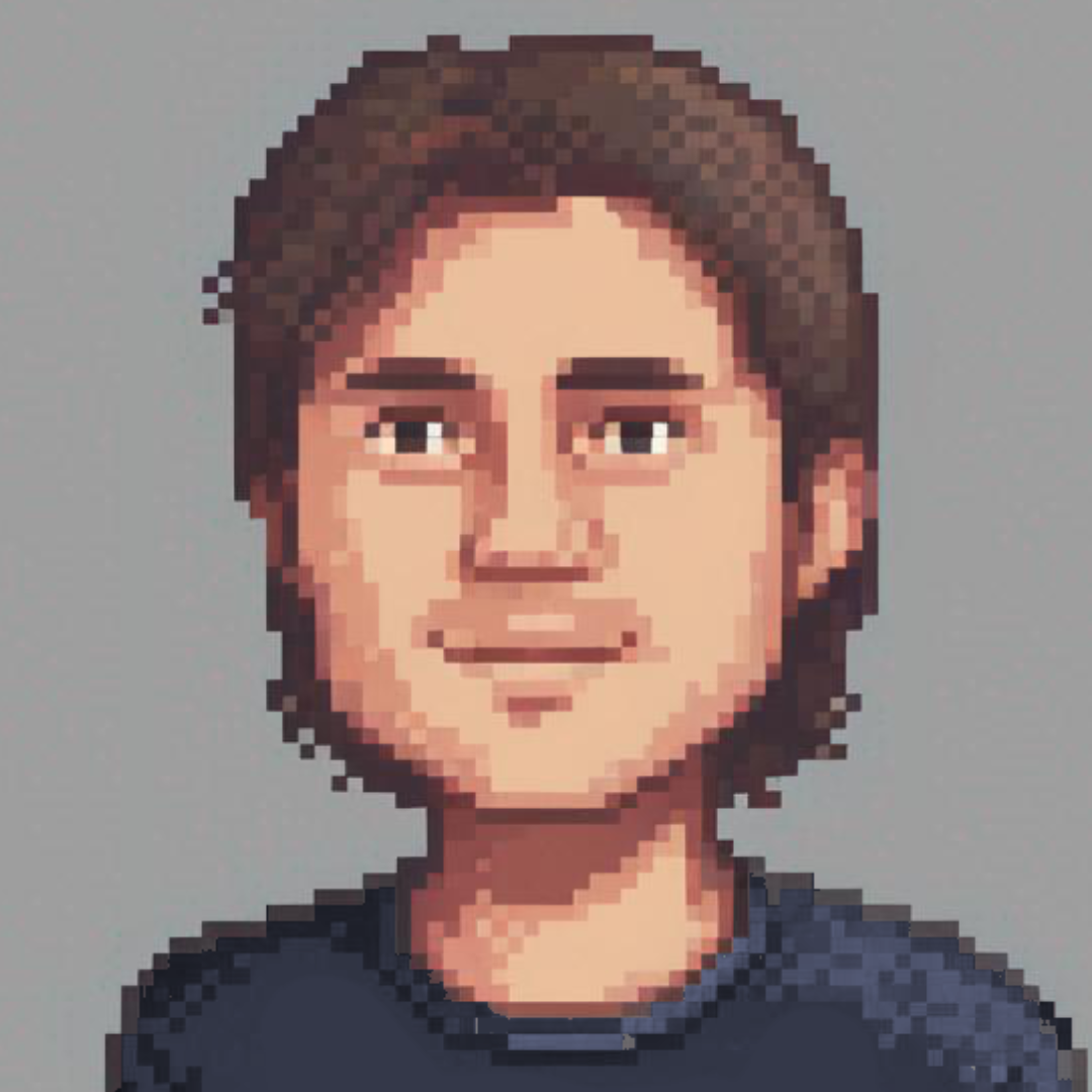 Autorretrato en estilo pixel art